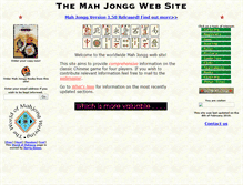Tablet Screenshot of mahjongg.com